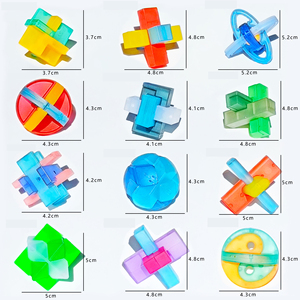 Vente chaude En Plastique 3D Ruban <span class=keywords><strong>Kongming</strong></span> Serrure Puzzle Ensemble Conception Classique IQ Intelligent Jouets Éducatifs - Product Image 4