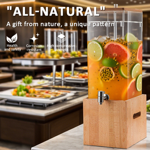 Soporte de madera para alimentos y bebidas | Dispensador de frío, venta al por mayor para <span class=keywords><strong>restaurante</strong></span> de servicio buffet - Product Image 5