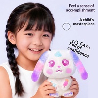 Timor Planet Rainbow Rabbit DIY Spray-Paint Washable Doll Handmade Graffiti Toy Children's Painting Birthday Gift pp Cotton