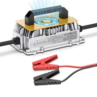 Chargeur de batterie de chariot de golf 48V100AH LiFePO4 51.2V, chargeur de batterie lithium 48V 18A, 16S 58.4V 18A