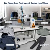 Machine de thermosoudage à air chaud JY-611 pour vestes imperméables, vêtements de pluie, tentes, vêtements de protection, écran tactile, température automatique, MOQ 1 unité
