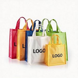 Bolsas de Compras Reutilizables de Tela con Logotipo Personalizado, Bolsas de Regalo de Color, Bolsas de Compras de Tela No Tejida para Promociones - Product Image 1