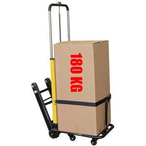 ऊपर से नीचे के परिवहन के लिए इलेक्ट्रिक सीढ़ी चढ़ाई ट्रॉली, 180 किलोग्राम भारी शुल्क फोल्डेबल गाड़ी w/लिथियम बैटरी - Product Image 1