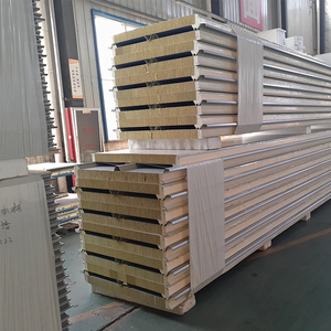 Panneau "sandwich" en métal de conception industrielle <span class=keywords><strong>toit</strong></span> isolé de 50 mm d'épaisseur avec <span class=keywords><strong>le</strong></span> panneau "sandwich" acoustique de <span class=keywords><strong>mousse</strong></span> de noyau de laine de roche - Product Image 6