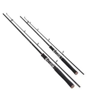 Hot sale 1.8m 2.1m China fiberglass rod baitcasting rod 2 sections casting fishing tackle