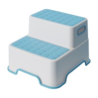 Taburete de Plástico Portátil, Taburete Infantil, Taburete de Dos Peldaños de Plástico, Taburete Pequeño
