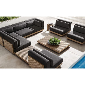 Venta al por mayor de tendencia al aire libre muebles de teca Jardín de lujo al aire libre sofá conjunto maravilloso exterior hogar y jardín conjunto de muebles - Product Image 1