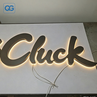 Vente en gros usine de lettres en relief 3D personnalisées rétroéclairées par LED, enseigne électronique pour nom de magasin, restaurant, devanture de commerce, bureau, salle de jeux