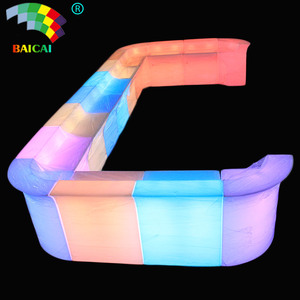 Mostrador de <span class=keywords><strong>barra</strong></span> LED iluminado personalizado del fabricante, Mostrador de <span class=keywords><strong>barra</strong></span> móvil de plástico con cambio de Color de luz, gran oferta - Product Image 4