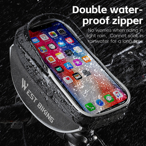 Sac de téléphone portable pour vélo WEST BIKING, écran tactile TPU, étanche, pour cadre avant, réfléchissant, pour cyclisme - Product Image 4