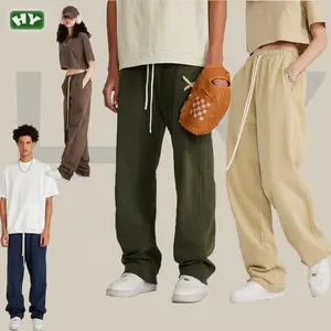 High Quality OEM LOGO Pattern Fashion Loose Washed Casual Pants Pants Sports Men's Mants Trousers