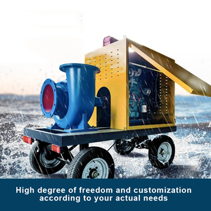Pompe à eau à moteur pour l'irrigation agricole, grand débit, pompe à moteur YHW - Product Image 6