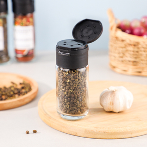 Tùy Chỉnh 100Ml Thịt Nướng Vòng Gia Vị Container Xách Tay Rõ Ràng Muối Đường Hạt Tiêu Gia Vị Lọ Thủy Tinh Với Đa Hai Lớp Lật Nắp - Product Image 6