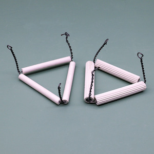 Soporte Triangular de Cerámica Tangshan 55 65 75mm para Equipo de Calentamiento de Laboratorio en Experimentos con Crisoles - Product Image 1