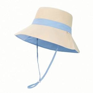 Chapeaux d'été pour femmes en gros, chapeau de pêcheur personnalisé, chapeau bob anti-soleil avec cordon - Product Image 1