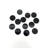 Pierres plates doubles en onyx noir