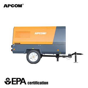 เครื่องอัดอากาศแบบสกรูเคลื่อนที่ ดีเซล 185-450CFM 8/10 บาร์ สำหรับงานขุดเจาะเหมืองและก่อสร้าง - Product Image 1