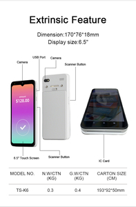 Fabrica móvil de mano Android Pos System Terminal <span class=keywords><strong>PDA</strong></span> pantalla táctil Pos máquina de pago para la venta - Product Image 4