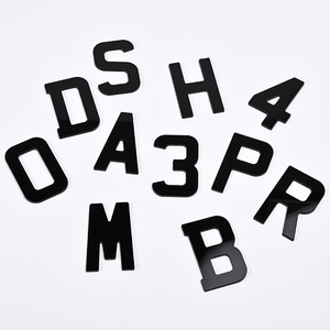 Chữ cái và số acrylic 3D/4D tùy chỉnh bán buôn, keo 3M, chữ và số trang trí biển số xe bằng gel 4D - Product Image 2