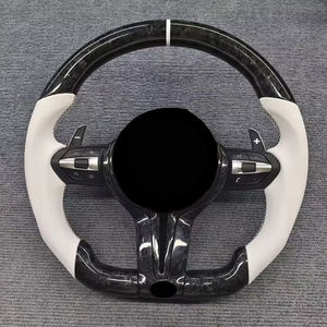 <span class=keywords><strong>Volant</strong></span> <span class=keywords><strong>sport</strong></span> M en cuir blanc et fibre de carbone forgée pour BMW F10 F20 F21 F30 F36 M2 F87 M3 F80 M4 F82 F85 E70 E90 E91 E92 - Product Image 1