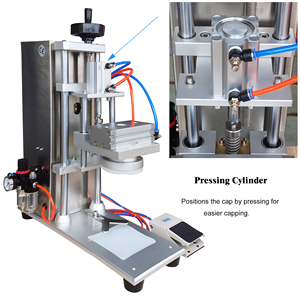 เครื่องปิดฝาขวดน้ำผึ้งแบบนิวเมติกสำหรับขวดแก้วและกระป๋องผลไม้ - Product Image 4