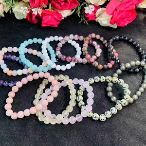 Braccialetti di Cristallo Colorati da 8mm, Economici, con Ametista, Reiki, Materiali Diversi, Bracciali di Gemme alla Moda per Donne - Product Image 6