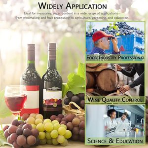 Réfractomètre à vin portable Brix/<span class=keywords><strong>alcool</strong></span> avec ATC pour la vinification et la brasserie artisanale, double échelle Brix 0-40% <span class=keywords><strong>Alcool</strong></span> 0-25% - Product Image 5