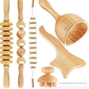 Outil de massage Gua Sha en bois massif OEM, stimulation des points d'acupuncture, marteau pour les méridiens, appareil de relaxation musculaire - Product Image 3