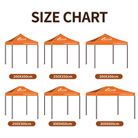 Carpa Plegable Portátil con Marco de Aluminio y Acero, Personalizable con Logotipo y Color, para Eventos al Aire Libre, Ferias Comerciales