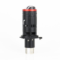 Ampoule de phare LED de voiture T06 H4 à lentille de projecteur, 45W 12000LM 6500K, faisceau Hi/Lo avec ventilateur, excellent rapport qualité-prix