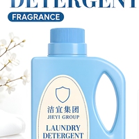 Lessive en poudre et liquide en gros, capsules de lessive en verre bleu ciel carré, produits de nettoyage parfumés