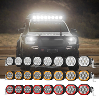 Kit Flexible para Camiones y Vehículos, Barra de Luces LED de 5 Pulgadas, Enlazable, Color Ámbar, para Trabajo Todoterreno, Barra de Luces Antiniebla/de Conducción