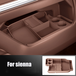Organizer Interior Mobil Silikon, Slot Ponsel, Tempat Minuman di Konsol Tengah, Alas Gelas, Kotak Penyimpanan Khusus untuk <span class=keywords><strong>Toyota</strong></span> Sienna 2024 - Product Image 6