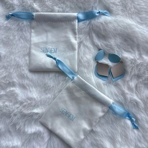 High Quality Customized Velvet Jewelry Bags Recyclable Velvet <b>Drawstring</b> <b>Pouch</b> with Silk Ribbon - Product Image 6
