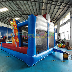 Juego Inflable de Baloncesto para Carnaval, Certificado por Funworld CE, para Fiestas al Aire Libre en el Patio Trasero, <span class=keywords><strong>Tamaño</strong></span> y Color Personalizables - Product Image 4
