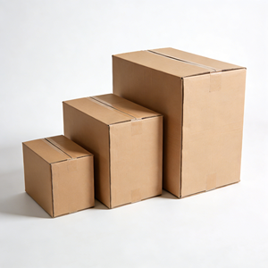 Boîte d'expédition en carton robuste avec impression personnalisée, boîtes en papier kraft extra-larges pour l'envoi postal, boîte en carton ondulé pour le transport - Product Image 3