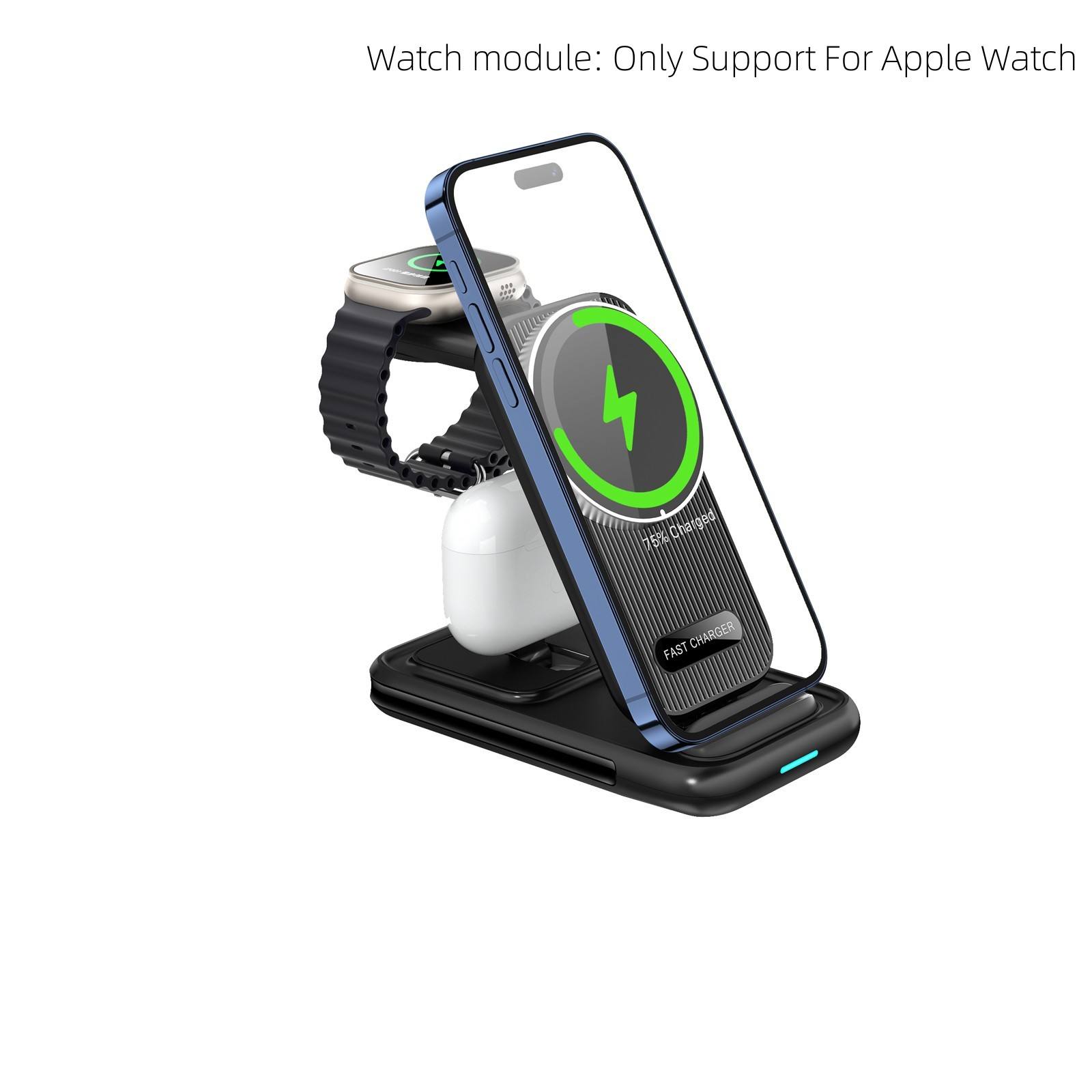 Negro-Socket -For Aple Reloj