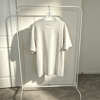 T-shirt surdimensionné vintage pour homme avec motif surfer, en coton épais, décontracté, coupe ample, manches courtes, style streetwear
