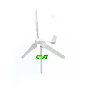 ESG-turbina aerogeneradora de energía para el hogar, turbina aerogeneradora de 1000w, 12V, 24V, 48V, eficiencia Horizontal