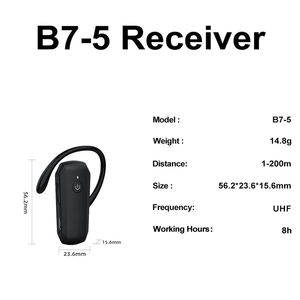 ระบบไกด์นำเที่ยว UHF 2.4G พร้อมสัญญาณไร้สายที่แรง ลดเสียงรบกวน พร้อมการอธิบายแบบคู่ และการแปลพร้อมกัน - Product Image 2