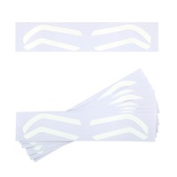 Règle de formage des sourcils pour tatouage, outils de traçage, pochoir autocollant pour aérographe, guide de sourcils, ruban de formage des sourcils pour microblading DIY, autocollant auxiliaire pour sourcils