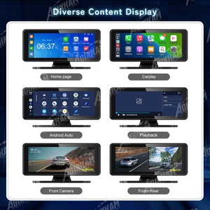ADINKAM 6.86-Inch IPS Portable Dash <strong>Cam</strong> Wireless Carplay <strong>Android</strong> Auto WiFi GPS Backup Camera Stereo SD Card Split-Screen 1-Year - Product Image 4