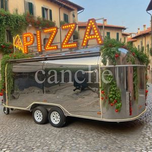 Remorque alimentaire mobile multifonctionnelle en acier inoxydable à bon prix pour la restauration rapide et les snacks, kiosque de rue - Product Image 2