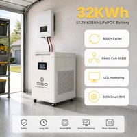 Batterie Lithium-Ion LiFePO4 48V 64KWh pour Station d'Énergie Domestique, Stock UE Pologne, DDP, 32KWh, 64KWh, 32 Kilowatts, Pays-Bas