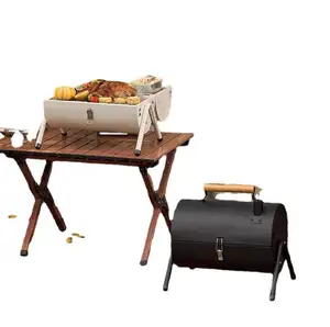 Mini griglia per barbecue portatile con griglia a carbone per cucinare all'aperto, campeggio e Picnic
