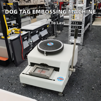 Machine à embosser les plaques d'identification pour chiens en acier inoxydable, machine à presser à chaud pour la fabrication de plaques métalliques