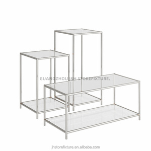 <span class=keywords><strong>Support</strong></span> de présentoir de vêtements mural en argent, design tendance, personnalisé, gain de place, pour magasin de vente au détail de vêtements - Product Image 5