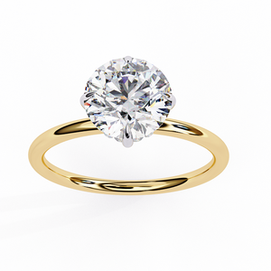 Premium Yellow Gold <b>Diamond</b> <b>Ring</b> for Women Luxury Look Elegant Style Daily Wear Jewelry - Product Image 1