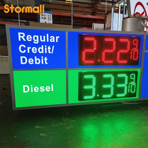 Pylône publicitaire LED extérieur IP65 personnalisé pour station-service avec affichage des prix du carburant et signalisation directionnelle - Product Image 4