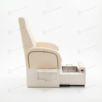 Fauteuils de pédicure blancs de luxe, personnalisables, avec massage électrique, pour salon de manucure, sans plomberie, fauteuil de massage des pieds